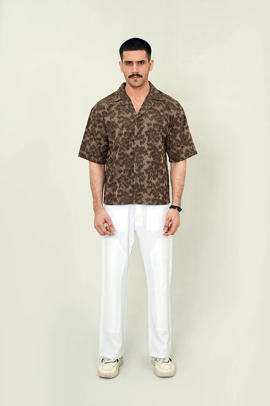 Earthy Cubist Resort Set – Premium 2-Piece Complete Look - WEEKEND - I Dress Like I Dream It