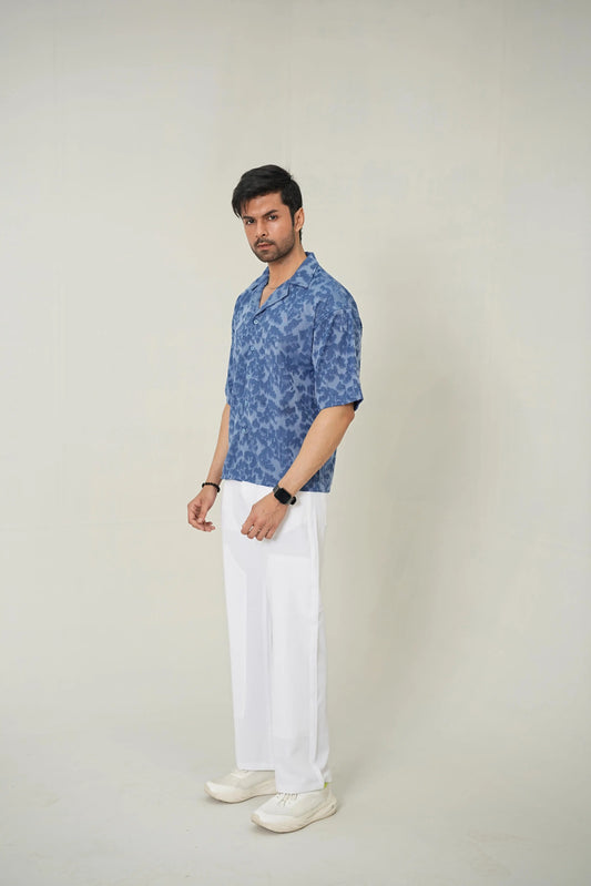 Slate Indigo Resort Set – Premium 2-Piece Co-ord Look - WEEKEND - I Dress Like I Dream It