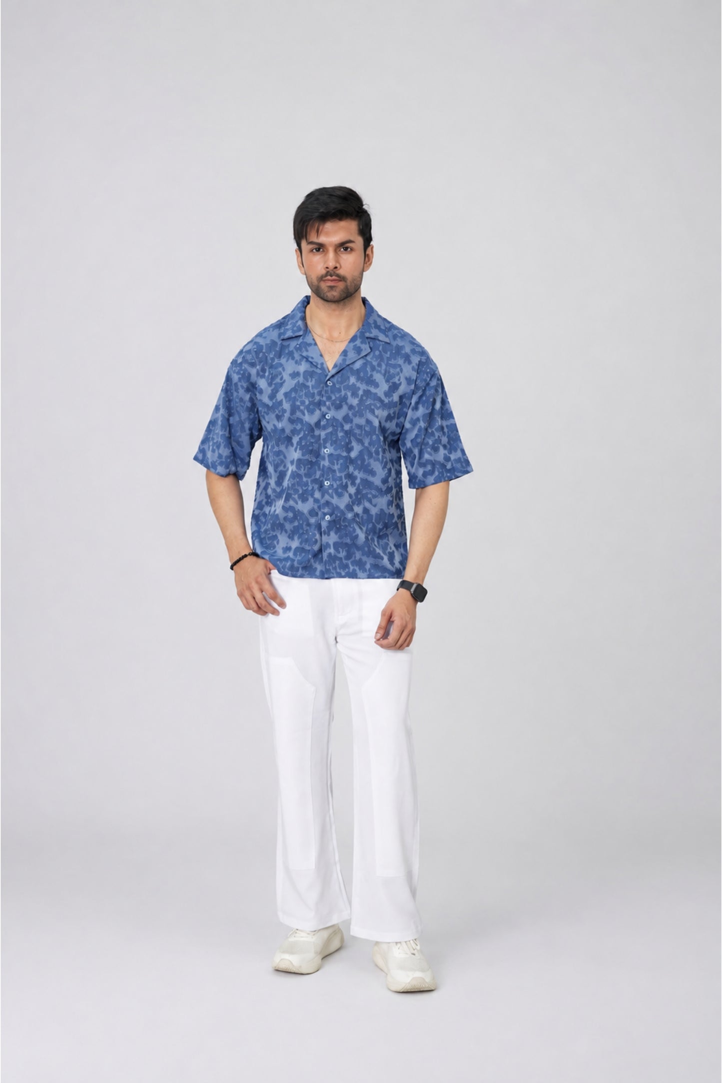 Slate Indigo Resort Set – Premium 2-Piece Co-ord Look