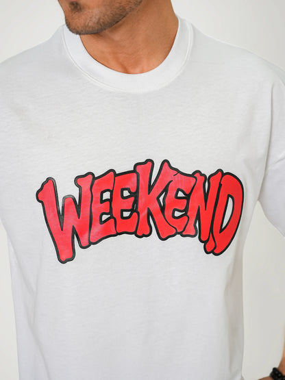 Weekend Relaxed Tee – White