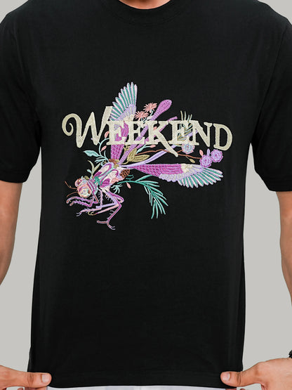 Weekend Dragonfly Tee - Black