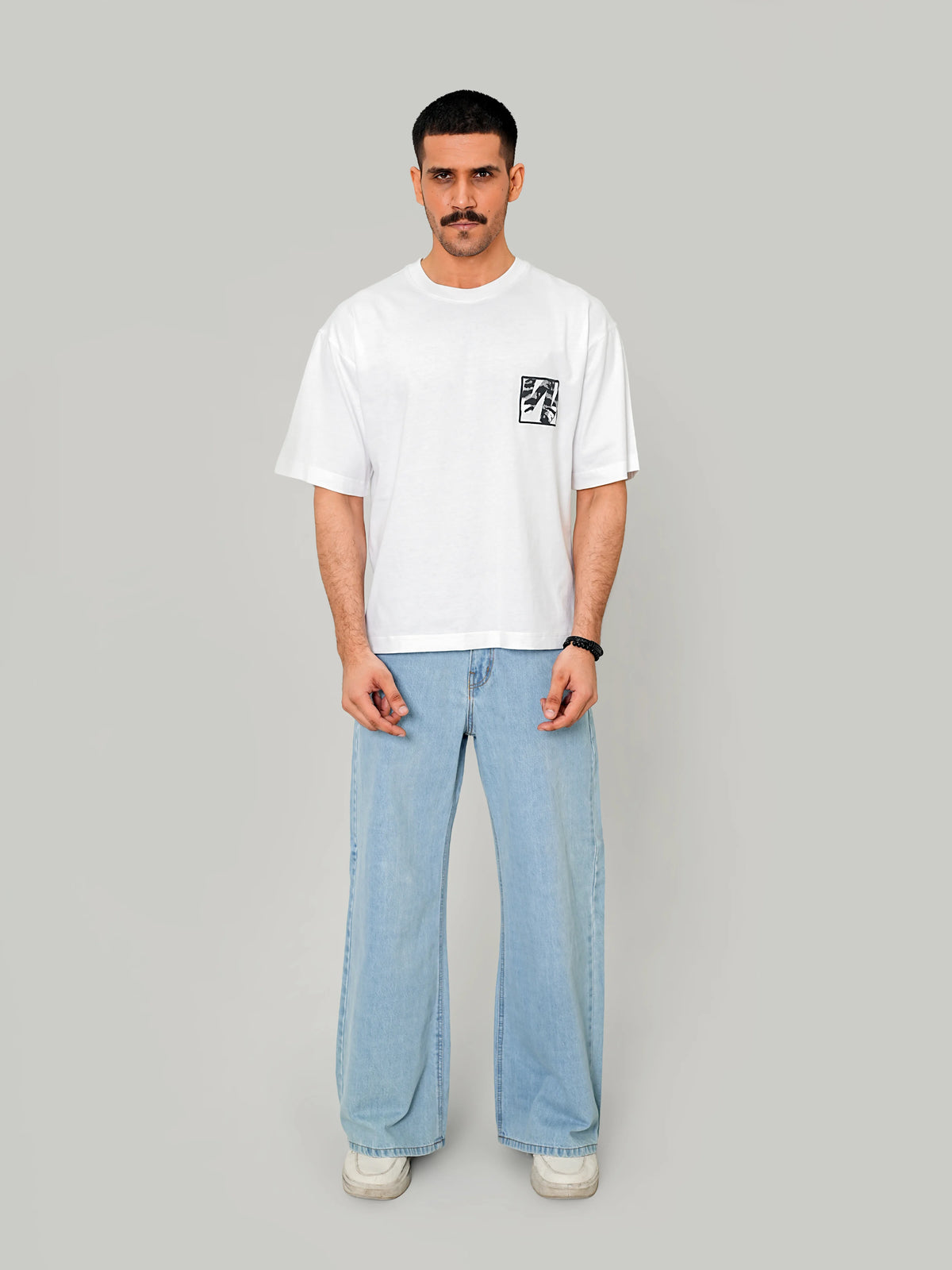 Camo W Tee - White