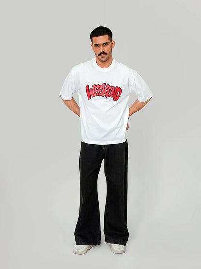 Weekend Relaxed Tee – White