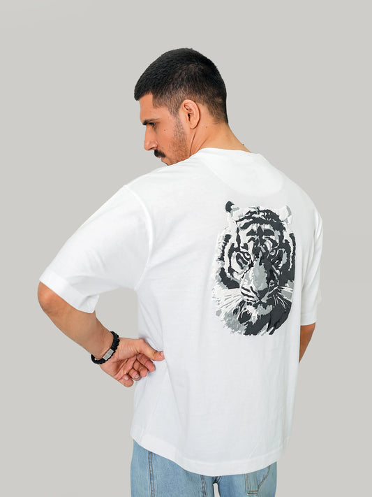 Camo W Tee - White