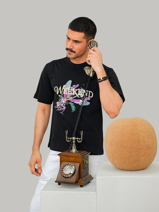Weekend Dragonfly Tee - Black
