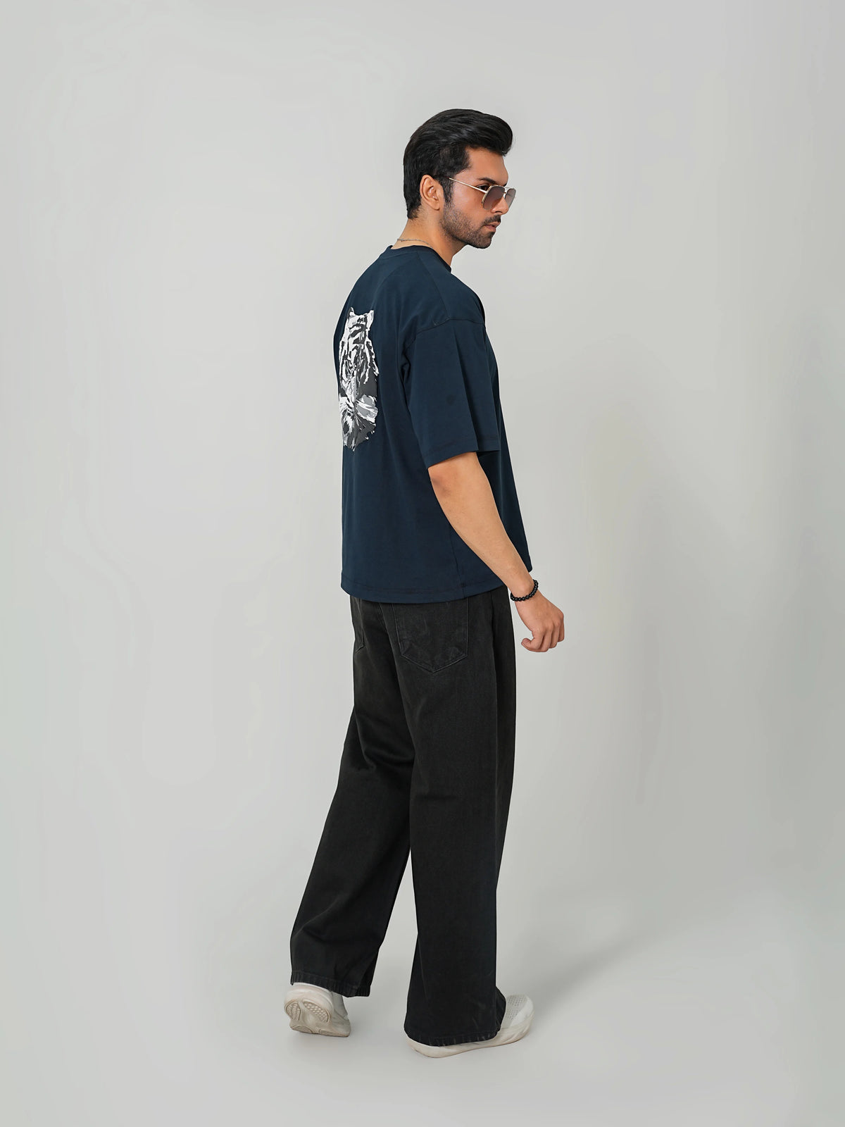 Camo W Tee - Navy