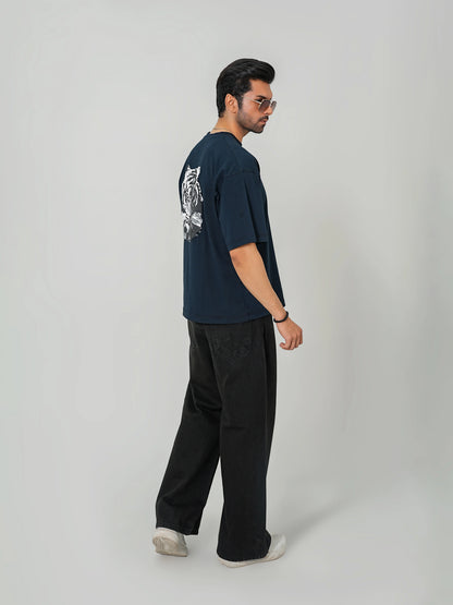 Camo W Tee - Navy