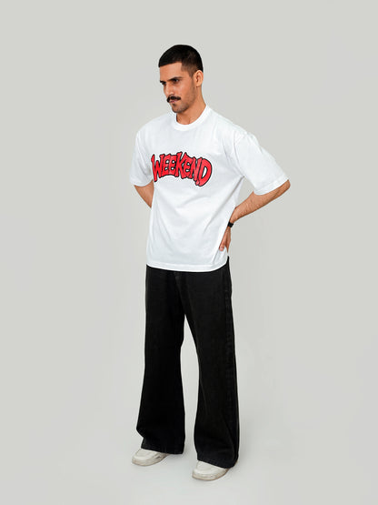 Weekend Relaxed Tee – White