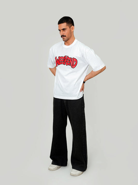 Weekend Relaxed Tee – White