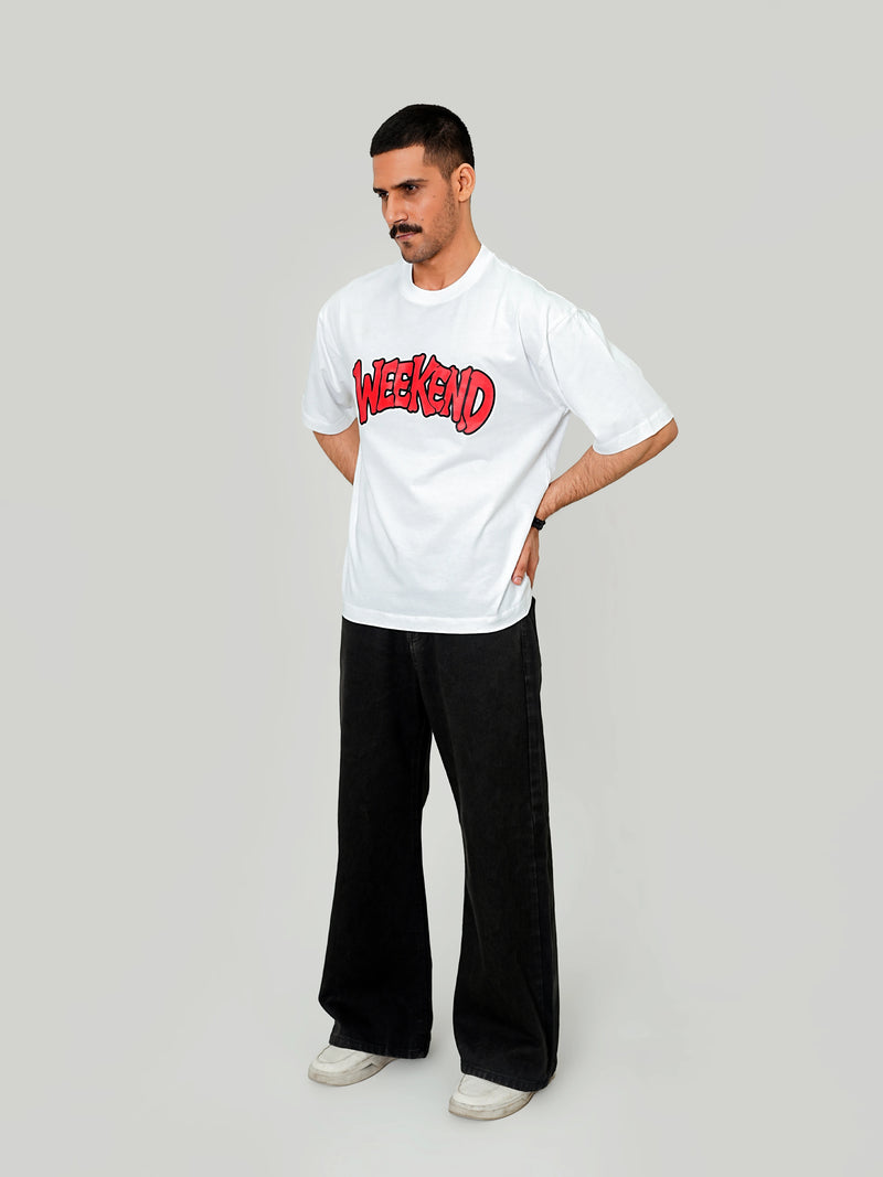 Weekend Relaxed Tee – White