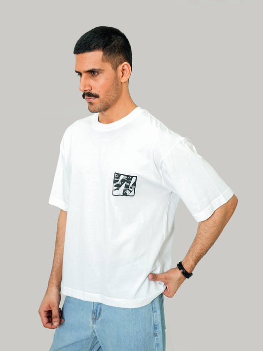 Camo W Tee - White