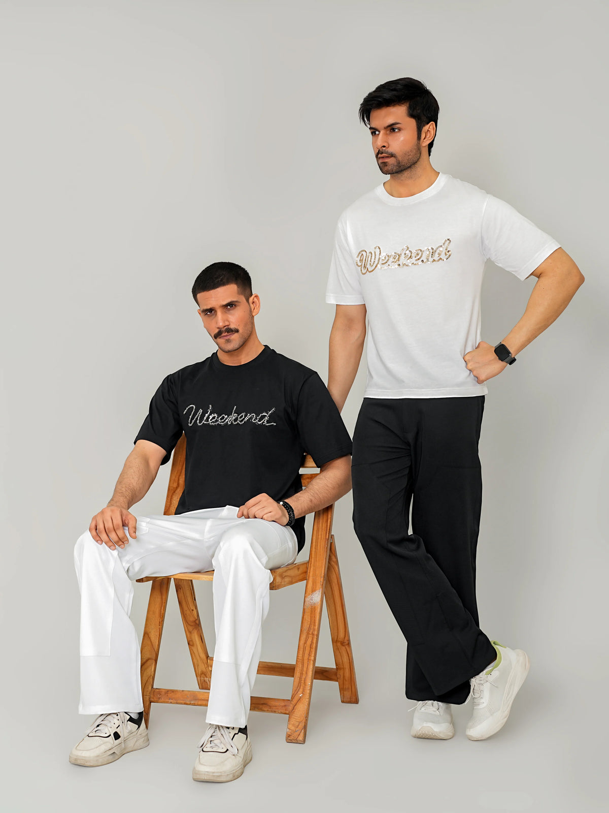 Weekend Sequin Tee - Black