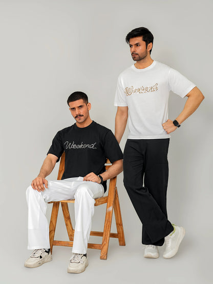 Weekend Sequin Tee - Black