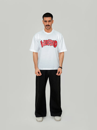 Weekend Relaxed Tee – White