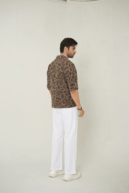 Earthy Cubist Cuban Resort Set – 2-Piece Co-ord - WEEKEND - I Dress Like I Dream It