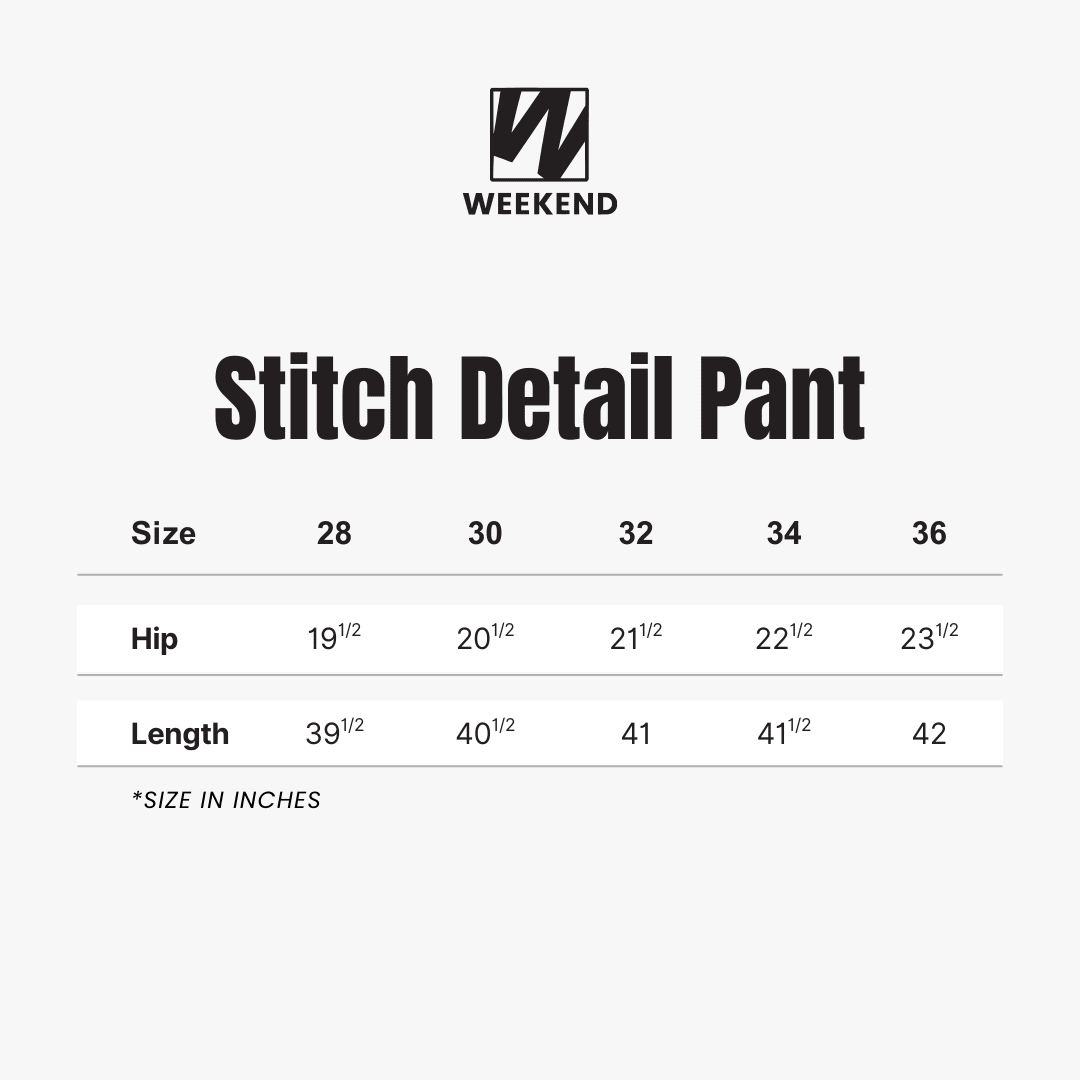 Stitch Detail Pant - WEEKEND - I Dress Like I Dream It