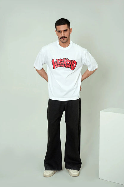 "Weekend" Graphic Tee – Boxy Fit - WEEKEND - I Dress Like I Dream It