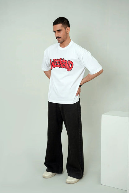 "Weekend" Graphic Tee – Boxy Fit - WEEKEND - I Dress Like I Dream It