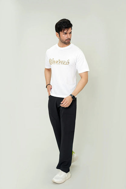 "Weekend" Sequin Tee Relaxed Fit - WEEKEND - I Dress Like I Dream It