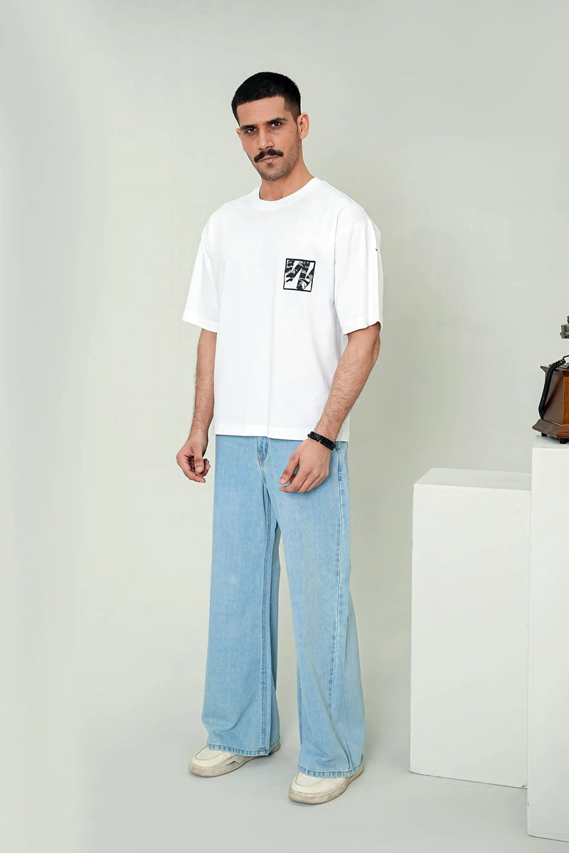 White "Camo Tiger" Tee – Boxy Fit - WEEKEND - I Dress Like I Dream It