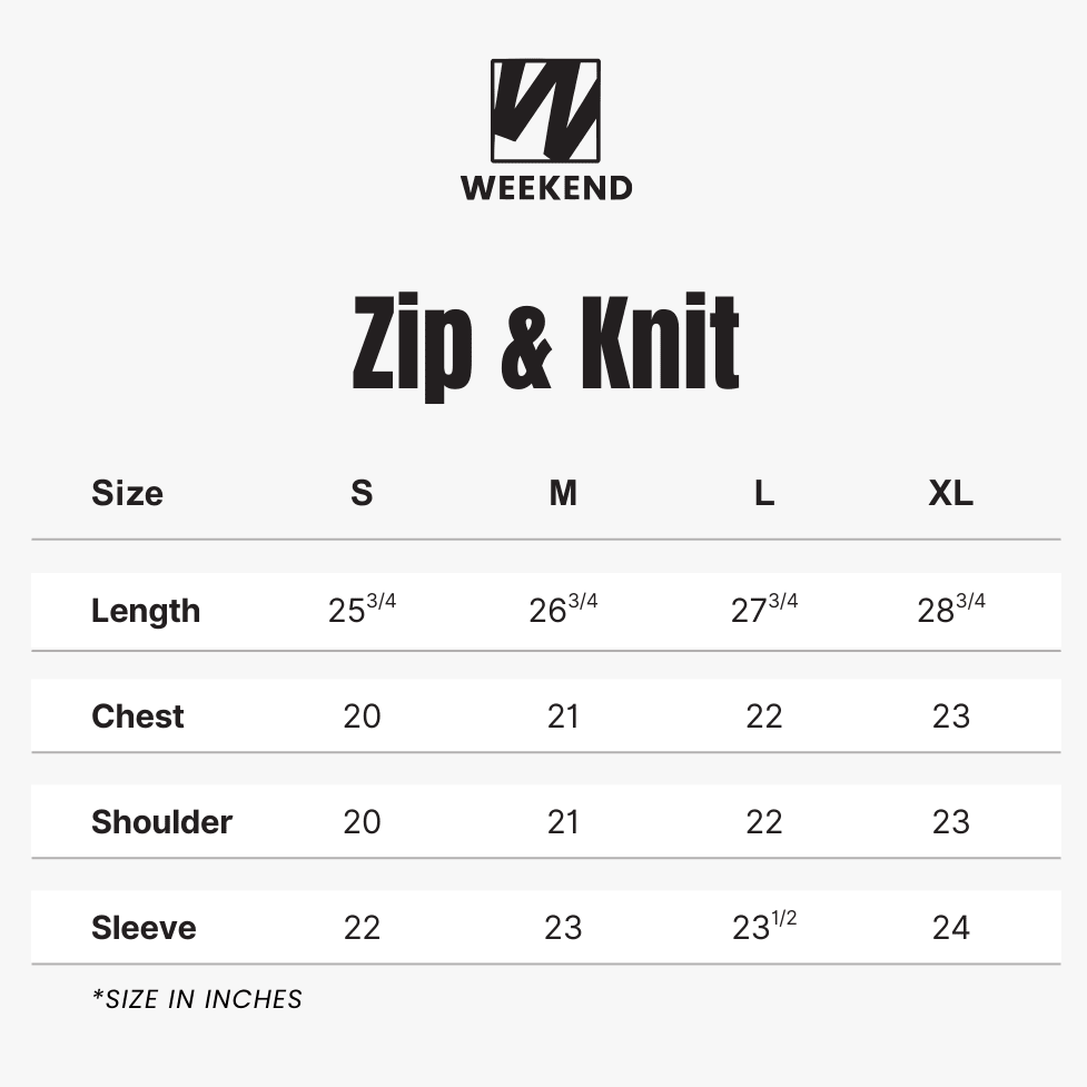 Zip & Knit - WEEKEND - I Dress Like I Dream It