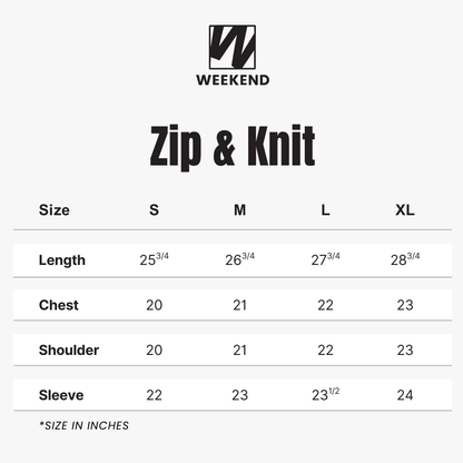 Zip & Knit - WEEKEND - I Dress Like I Dream It